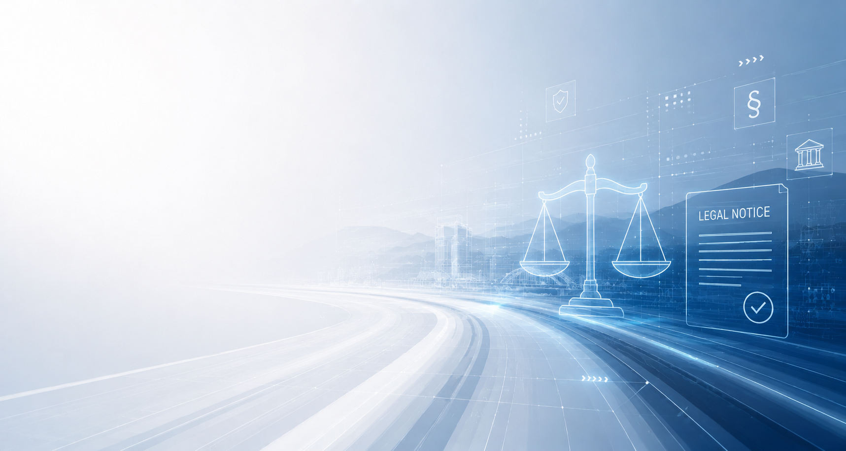 Legal notice visual